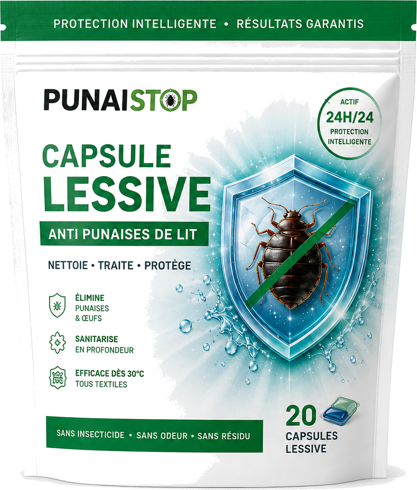 Capsules lessive PunaiStop anti punaises de lit